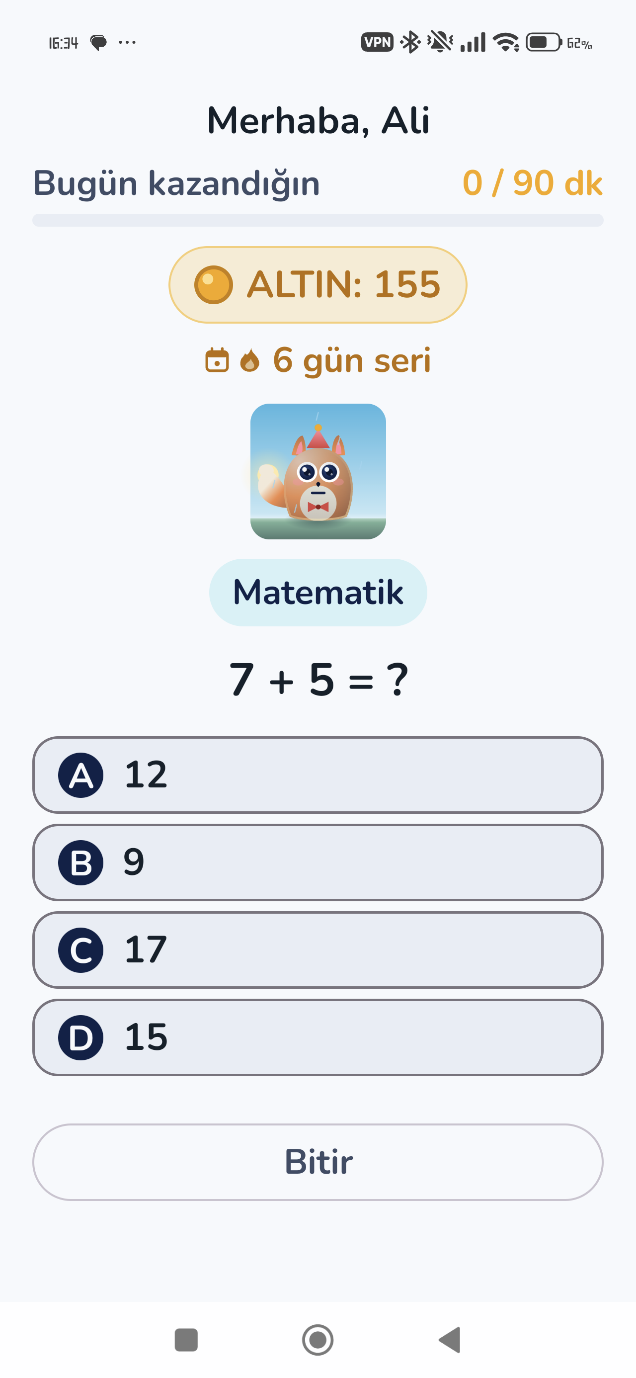 Question experience